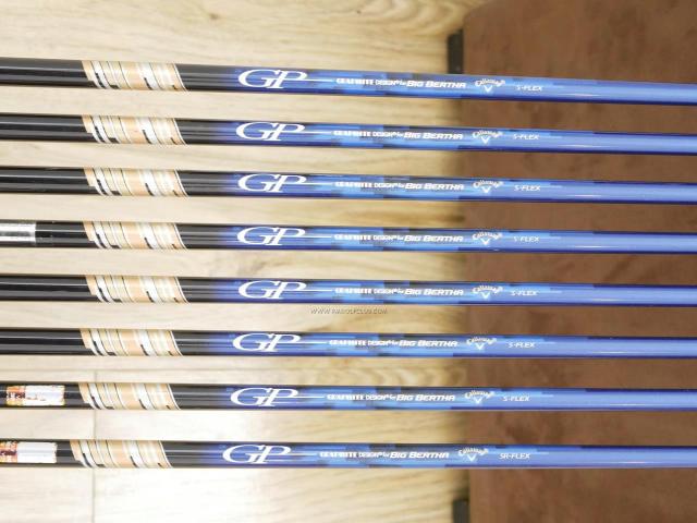 Iron set : Callaway : ชุดเหล็ก Callaway Big Bertha Beta (ปี 2017 ใบใหญ่ ตีง่าย ไกล) มีเหล็ก 5-Pw,Aw,Sw (8 ชิ้น) ก้านกราไฟต์ Flex S