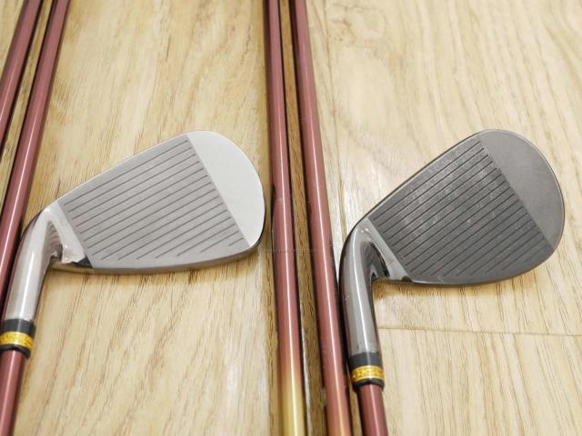 Iron set : Maruman : ชุดเหล็ก Maruman Majesty Prestigio X (รุ่นท๊อปสุด ออกปี 2019 หน้าเด้ง ตีไกลมาก ของใหม่ 1.2 แสนบาท) มีเหล็ก 7-10,Pw,Aw,Sw (7 ชิ้น เทียบเท่า 6-Pw,Aw,Sw) ก้านกราไฟต์ Flex R