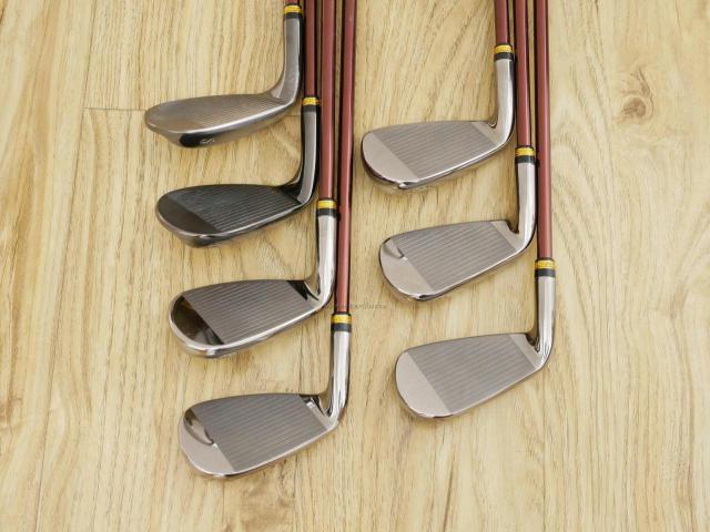 Iron set : Maruman : ชุดเหล็ก Maruman Majesty Prestigio X (รุ่นท๊อปสุด ออกปี 2019 หน้าเด้ง ตีไกลมาก ของใหม่ 1.2 แสนบาท) มีเหล็ก 7-10,Pw,Aw,Sw (7 ชิ้น เทียบเท่า 6-Pw,Aw,Sw) ก้านกราไฟต์ Flex R