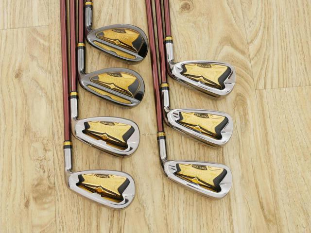 Iron set : Maruman : ชุดเหล็ก Maruman Majesty Prestigio X (รุ่นท๊อปสุด ออกปี 2019 หน้าเด้ง ตีไกลมาก ของใหม่ 1.2 แสนบาท) มีเหล็ก 7-10,Pw,Aw,Sw (7 ชิ้น เทียบเท่า 6-Pw,Aw,Sw) ก้านกราไฟต์ Flex R