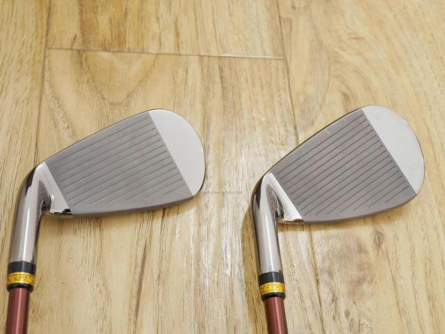 Iron set : Maruman : ชุดเหล็ก Maruman Majesty Prestigio X (รุ่นท๊อปสุด ออกปี 2019 หน้าเด้ง ตีไกลมาก ของใหม่ 1.2 แสนบาท) มีเหล็ก 7-10,Pw,Aw,Sw (7 ชิ้น เทียบเท่า 6-Pw,Aw,Sw) ก้านกราไฟต์ Flex R