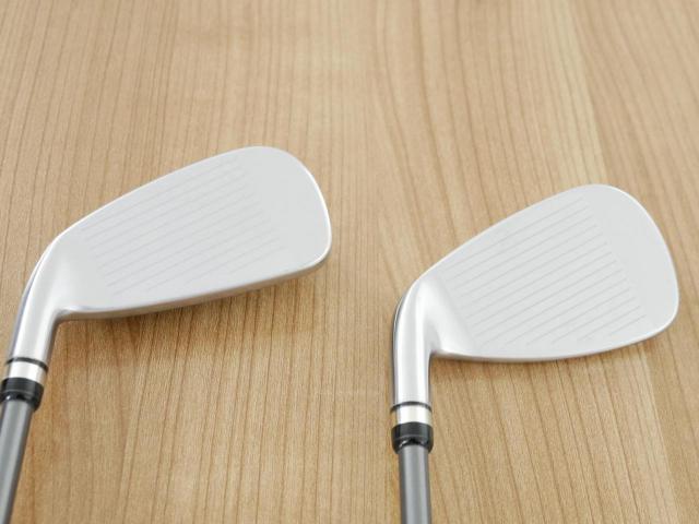 Iron set : PRGR : ชุดเหล็กกระเทย PRGR Super Egg Iron (รุ่นปี 2023 ตัวท๊อปสุด หน้าเด้งเกินกฏ ใช้แข่งไม่ได้ ตีไกลมากๆ) มีเหล็ก 7-Pw,Aw,As,Sw (7 ชิ้น) ก้านกราไฟต์ Flex R (M-37)