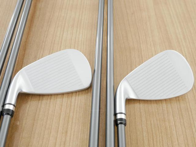 Iron set : PRGR : ชุดเหล็กกระเทย PRGR Super Egg Iron (รุ่นปี 2023 ตัวท๊อปสุด หน้าเด้งเกินกฏ ใช้แข่งไม่ได้ ตีไกลมากๆ) มีเหล็ก 7-Pw,Aw,As,Sw (7 ชิ้น) ก้านกราไฟต์ Flex R (M-37)