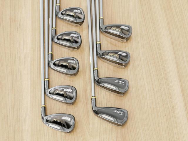 Iron set : PRGR : ชุดเหล็กกระเทย PRGR Super Egg Iron (ปี 2018 ตัวท๊อปสุด หน้าเด้งเกินกฏ ใช้แข่งไม่ได้ ตีไกมลมากๆ) มีเหล็ก 5-Pw,Aw,As,Sw (9 ชิ้น) ก้านกราไฟต์ Flex R (M-37)