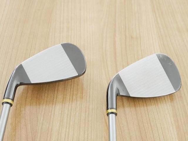 Iron set : PRGR : ชุดเหล็กกระเทย PRGR Super Egg Iron (ปี 2018 ตัวท๊อปสุด หน้าเด้งเกินกฏ ใช้แข่งไม่ได้ ตีไกมลมากๆ) มีเหล็ก 5-Pw,Aw,As,Sw (9 ชิ้น) ก้านกราไฟต์ Flex R (M-37)