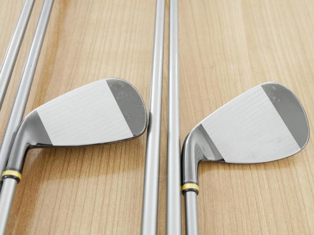 Iron set : PRGR : ชุดเหล็กกระเทย PRGR Super Egg Iron (ปี 2018 ตัวท๊อปสุด หน้าเด้งเกินกฏ ใช้แข่งไม่ได้ ตีไกมลมากๆ) มีเหล็ก 5-Pw,Aw,As,Sw (9 ชิ้น) ก้านกราไฟต์ Flex R (M-37)