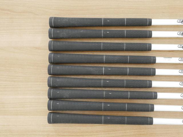 Iron set : PRGR : ชุดเหล็กกระเทย PRGR Super Egg Iron (ปี 2018 ตัวท๊อปสุด หน้าเด้งเกินกฏ ใช้แข่งไม่ได้ ตีไกมลมากๆ) มีเหล็ก 5-Pw,Aw,As,Sw (9 ชิ้น) ก้านกราไฟต์ Flex R (M-37)