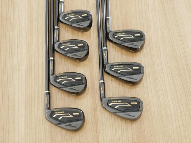 Iron set : Honma : ชุดเหล็ก Honma Beres 09 Forged Black (รุ่นล่าสุด ออกปี 2024 สวยมากๆ) มีเหล็ก 7-11,Aw,Sw (7 ชิ้น เทียบเท่า 6-Pw,Aw,Sw) ก้าน ARMRQ FX Light Flex R