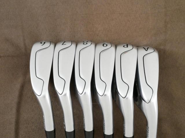 Iron set : Titleist : ชุดเหล็ก Titleist VG3 Type D Forged (รุ่นปี 2019 Japan Spec. ตีง่ายและไกลที่สุดของ Titleist) มีเหล็ก 6-Pw,Aw (6 ชิ้น) ก้านเหล็ก NS Pro Zelos 8 Flex S