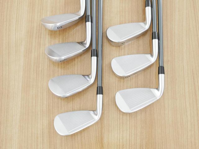 Iron set : Yamaha : ชุดเหล็ก Yamaha Inpres DriveStar Type D (รุ่นล่าสุด ออกปี 2024 ตีไกลที่สุด ไกลกว่าเหล็กทั่วไป 2 เบอร์ หน้าเด้งมากๆ) มีเหล็ก 7-Pw,Aw,As,Sw (7 ชิ้น) ก้านกราไฟต์ Fujikura Speeder NX M-425i Flex R