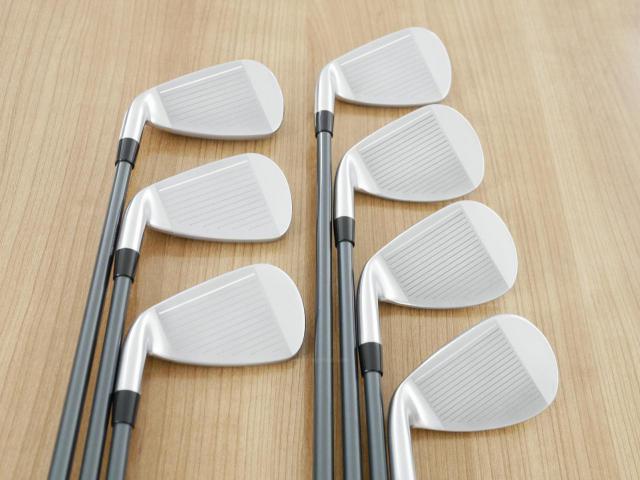 Iron set : Yamaha : ชุดเหล็ก Yamaha Inpres DriveStar Type D (รุ่นล่าสุด ออกปี 2024 ตีไกลที่สุด ไกลกว่าเหล็กทั่วไป 2 เบอร์ หน้าเด้งมากๆ) มีเหล็ก 7-Pw,Aw,As,Sw (7 ชิ้น) ก้านกราไฟต์ Fujikura Speeder NX M-425i Flex R