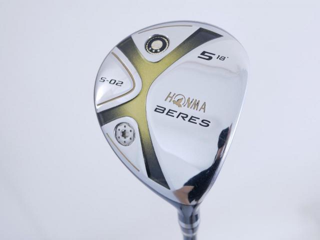 Fairway Wood : Honma : **มีบุบ ก้าน 3 ดาว** หัวไม้ 5 Honma Beres S-02 Loft 18 ก้าน ARMRQ 6 (49) Flex SR (3 ดาว)