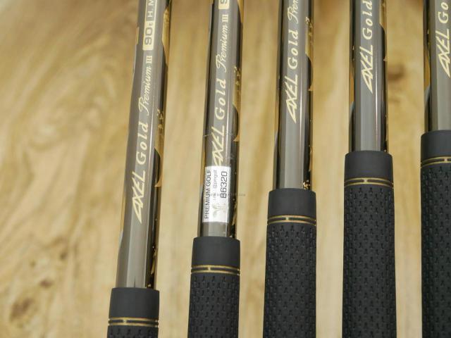 Iron set : Tsuruya : ชุดเหล็ก Tsuruya AXEL Gold Premium III (รุ่นปี 2019 ของใหม่ 6 หมื่นกว่าบาท หน้าเด้งสุดๆ ไกลสุดๆๆ) มีเหล็ก 7-Pw,Aw,As,Sw (7 ชิ้น) ก้านกราไฟต์ Flex R