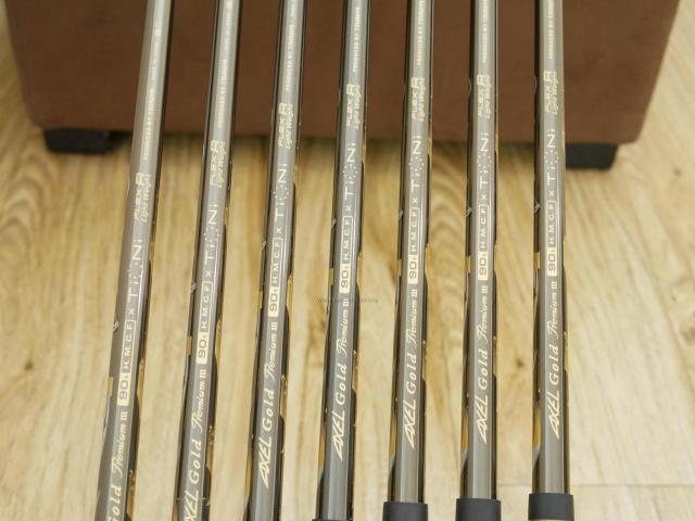 Iron set : Tsuruya : ชุดเหล็ก Tsuruya AXEL Gold Premium III (รุ่นปี 2019 ของใหม่ 6 หมื่นกว่าบาท หน้าเด้งสุดๆ ไกลสุดๆๆ) มีเหล็ก 7-Pw,Aw,As,Sw (7 ชิ้น) ก้านกราไฟต์ Flex R