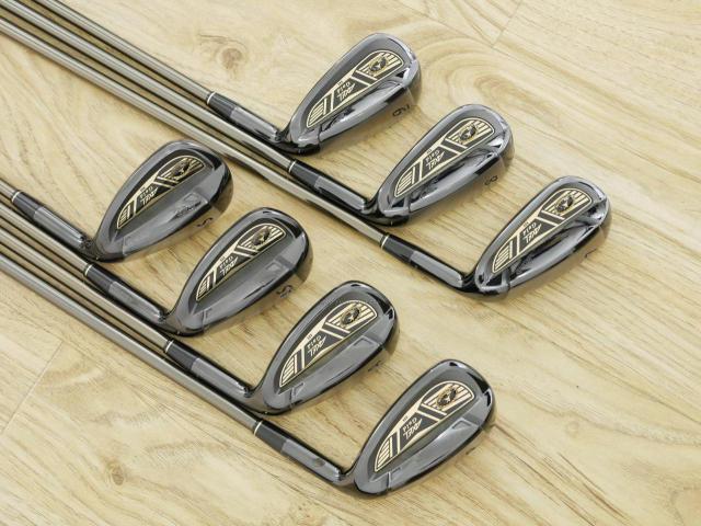 Iron set : Tsuruya : ชุดเหล็ก Tsuruya AXEL Gold Premium III (รุ่นปี 2019 ของใหม่ 6 หมื่นกว่าบาท หน้าเด้งสุดๆ ไกลสุดๆๆ) มีเหล็ก 7-Pw,Aw,As,Sw (7 ชิ้น) ก้านกราไฟต์ Flex R