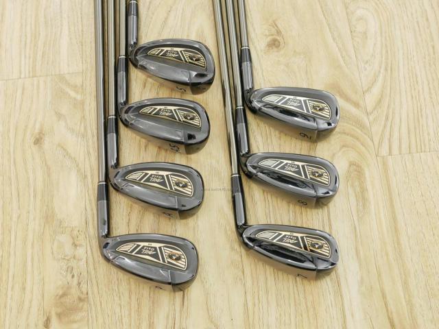 Iron set : Tsuruya : ชุดเหล็ก Tsuruya AXEL Gold Premium III (รุ่นปี 2019 ของใหม่ 6 หมื่นกว่าบาท หน้าเด้งสุดๆ ไกลสุดๆๆ) มีเหล็ก 7-Pw,Aw,As,Sw (7 ชิ้น) ก้านกราไฟต์ Flex R
