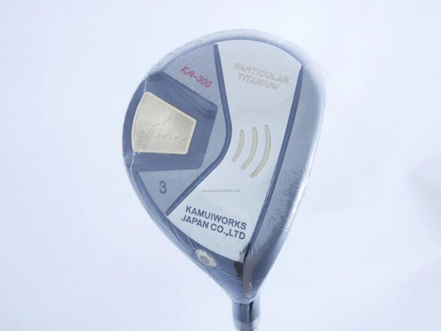 Fairway Wood : Kamui : **ของใหม่ ยังไม่แกะพลาสติก** หัวไม้ 3 Kamuiworks KM-300 (หน้าเด้ง มีสปริงข้างใน หายากมาก) Loft 15 ก้าน Fujikura Double Kick Flex S