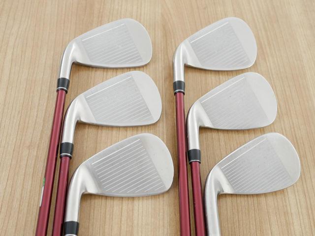 Iron set : PRGR : ชุดเหล็ก PRGR Red Titan Face (รุ่นปี 2018 หน้าเด้ง ตีไกลมาก) มีเหล็ก 6-Pw,Aw (6 ชิ้น) ก้านกราไฟต์ M-37 Flex R