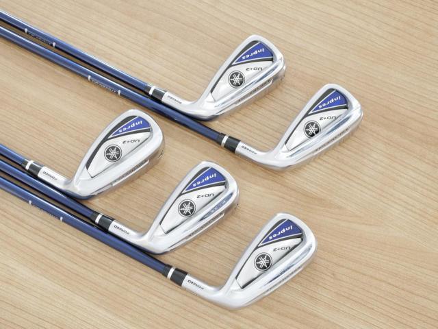 Iron set : Yamaha : ชุดเหล็ก Yamaha Inpres UD+2 (ออกปี 2019 ตีไกลที่สุด ไกลกว่าเหล็กทั่วไป 2 เบอร์ หน้าเด้ง COR 0.822) มีเหล็ก 7-Pw,Aw (5 ชิ้น) ก้านกราไฟต์ Flex SR