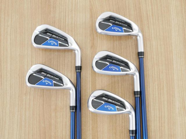 Iron set : Callaway : ชุดเหล็ก Callaway Big Bertha B21 (ออกปี 2021 ตีง่ายที่สุดของ Callaway) มีเหล็ก 6-Pw (5 ชิ้น) ก้านกราไฟต์  Speeder Evolution Flex R