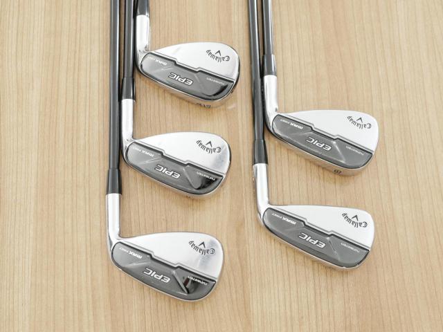 Iron set : Callaway : ชุดเหล็ก Callaway EPIC Max Fast (รุ่นแพงสุด ไกลสุดของ Callaway ปี 2021) มีเหล็ก 7-Pw,Aw (5 ชิ้น) ก้านกราไฟต์ Graphite Design RAUNE i60 Flex R