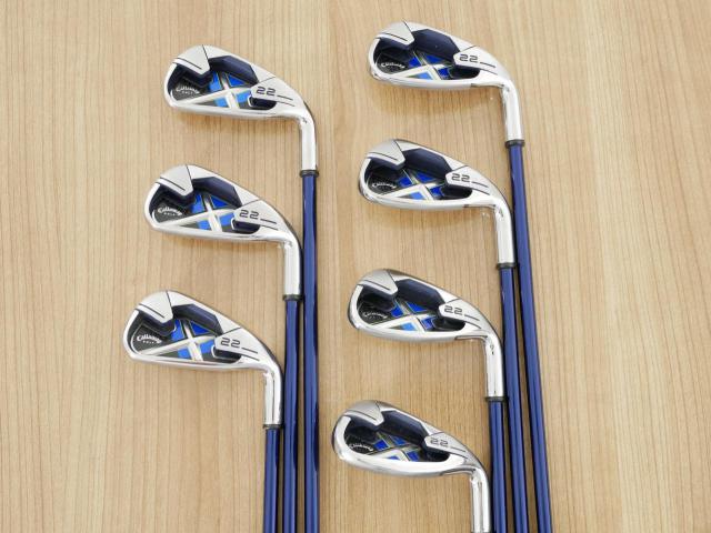 Iron set : Callaway : ชุดเหล็ก Callaway X-22 มีเหล็ก 5-Pw,Sw (7 ชิ้น) ก้านกราไฟต์ Flex R