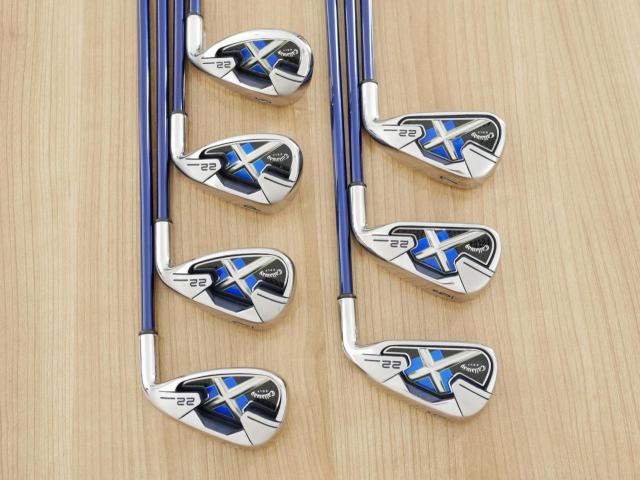 Iron set : Callaway : ชุดเหล็ก Callaway X-22 มีเหล็ก 5-Pw,Sw (7 ชิ้น) ก้านกราไฟต์ Flex R