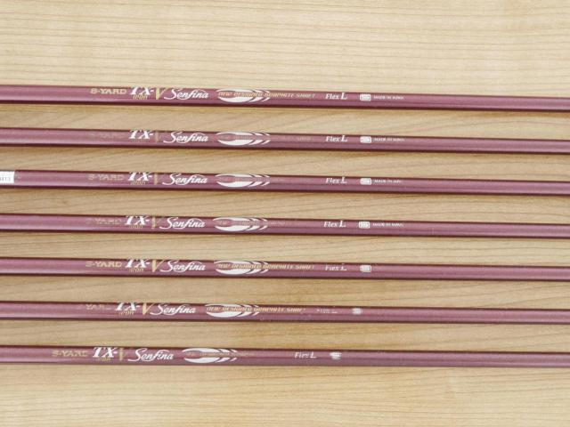 Lady club : All : ชุดเหล็ก S-Yard TX-V (Forged) มีเหล็ก 6-Pw,Aw,Sw (7 ชิ้น) ก้านกราไฟต์ Flex L