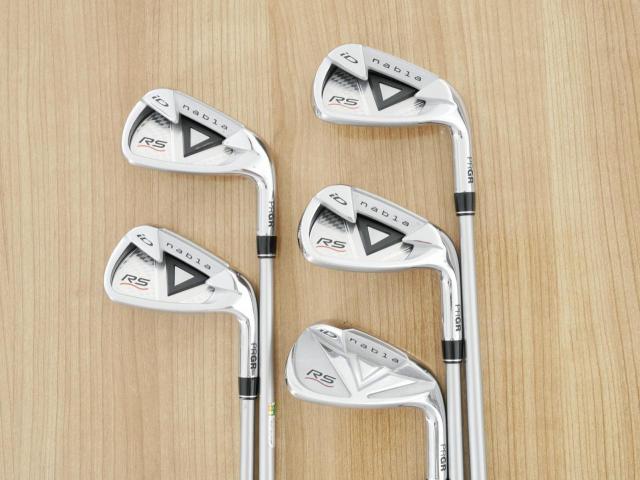 Iron set : PRGR : ชุดเหล็ก PRGR ID Nabla RS Titan Face (ปี 2015 หน้าเด้ง ตีไกล) มีเหล็ก 6-Pw (5 ชิ้น) ก้านกราไฟต์ Mitsubishi Rayon M-37 (Flex R)