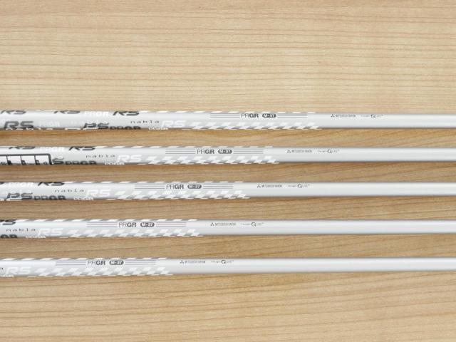 Iron set : PRGR : ชุดเหล็ก PRGR ID Nabla RS Titan Face (ปี 2015 หน้าเด้ง ตีไกล) มีเหล็ก 6-Pw (5 ชิ้น) ก้านกราไฟต์ Mitsubishi Rayon M-37 (Flex R)
