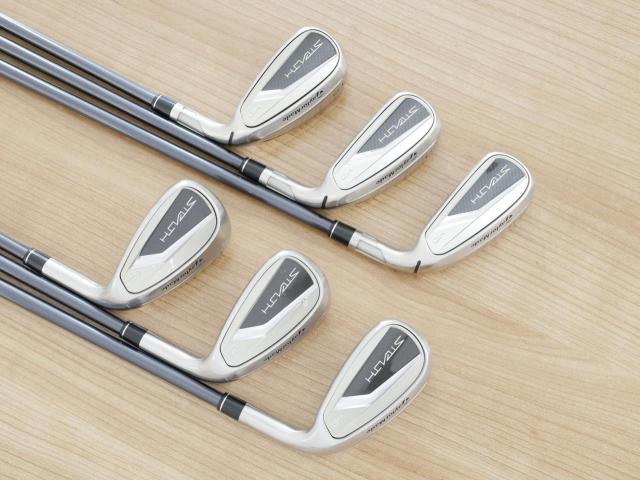 Iron set : Taylormade : ชุดเหล็ก Taylormade Stealth HD (ออกปี 2022 Japan Spec. ใบใหญ่มาก ตีง่ายสุดๆ) มีเหล็ก 6-Pw,Aw (6 ชิ้น) ก้านกราไฟต์ Mitsubishi Tensei TM60 Flex R
