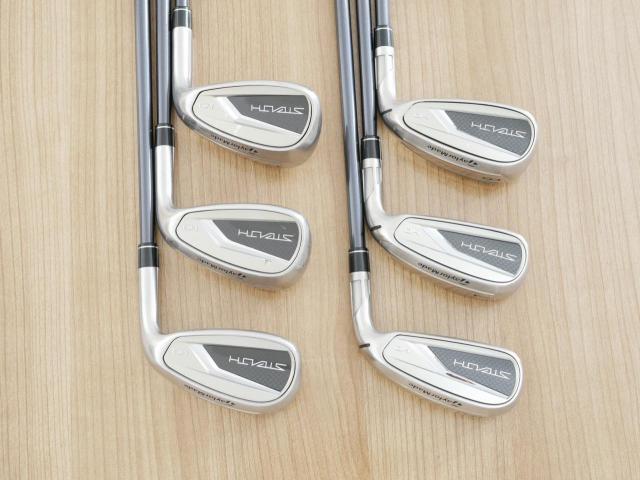 Iron set : Taylormade : ชุดเหล็ก Taylormade Stealth HD (ออกปี 2022 Japan Spec. ใบใหญ่มาก ตีง่ายสุดๆ) มีเหล็ก 6-Pw,Aw (6 ชิ้น) ก้านกราไฟต์ Mitsubishi Tensei TM60 Flex R