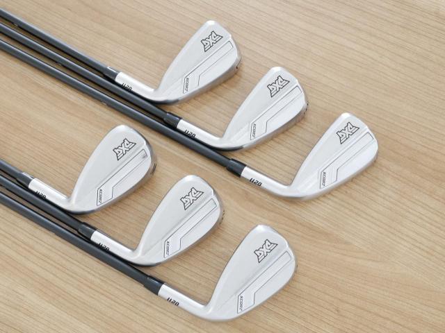 Iron set : PXG : ชุดเหล็ก PXG 0211 XCOR 2 (รุ่นปี 2023 หน้าเด้ง ตีไกลมากๆ) มีเหล็ก 5-Pw (6 ชิ้น) ก้านกราไฟต์ Mitsubishi MMT 70 Flex R