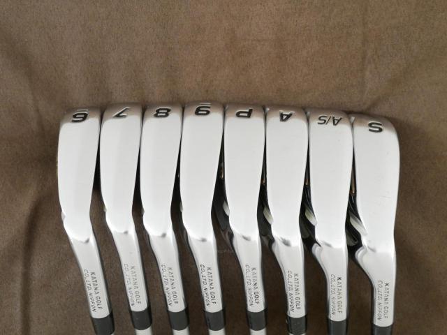 Iron set : Katana : ชุดเหล็ก Katana Voltio NINJA X (ออกปี 2020 หน้าเด้ง ตีไกลมากๆ) มีเหล็ก 6-Pw,Aw,As,Sw (8 ชิ้น) ก้านกราไฟต์ Fujikura Speeder 588 Flex R