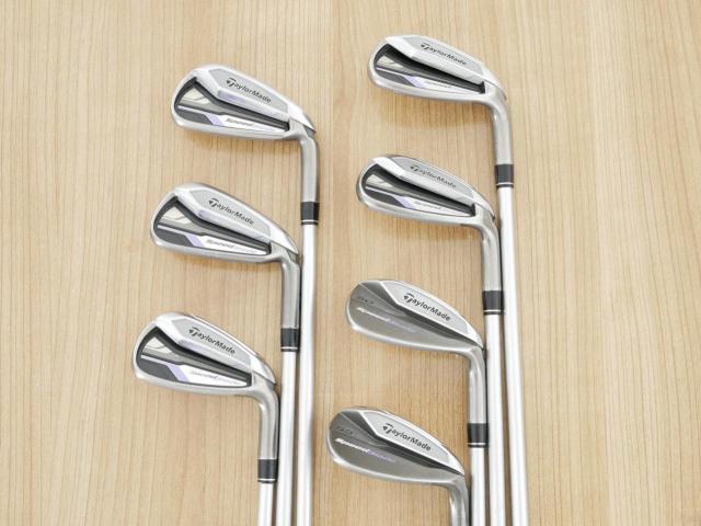 Lady club : All : ชุดเหล็ก Taylormade SpeedBlade มีเหล็ก 6-Pw,Aw,Sw (7 ชิ้น) ก้านกราไฟต์ Flex L