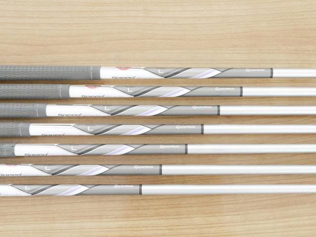 Lady club : All : ชุดเหล็ก Taylormade SpeedBlade มีเหล็ก 6-Pw,Aw,Sw (7 ชิ้น) ก้านกราไฟต์ Flex L