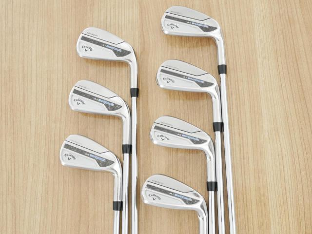 Iron set : Callaway : ชุดเหล็ก Callaway Paradym Ai Smoke (ออกปี 2024 ตีง่ายมาก ไกล Japan Spec.) มีเหล็ก 5-Pw,Aw (7 ชิ้น) ก้านเหล็ก NS Pro ZELOS 7 Flex S