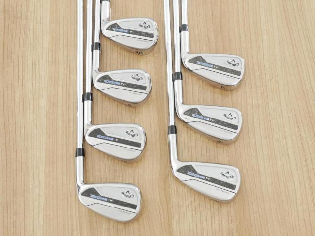 Iron set : Callaway : ชุดเหล็ก Callaway Paradym Ai Smoke (ออกปี 2024 ตีง่ายมาก ไกล Japan Spec.) มีเหล็ก 5-Pw,Aw (7 ชิ้น) ก้านเหล็ก NS Pro ZELOS 7 Flex S