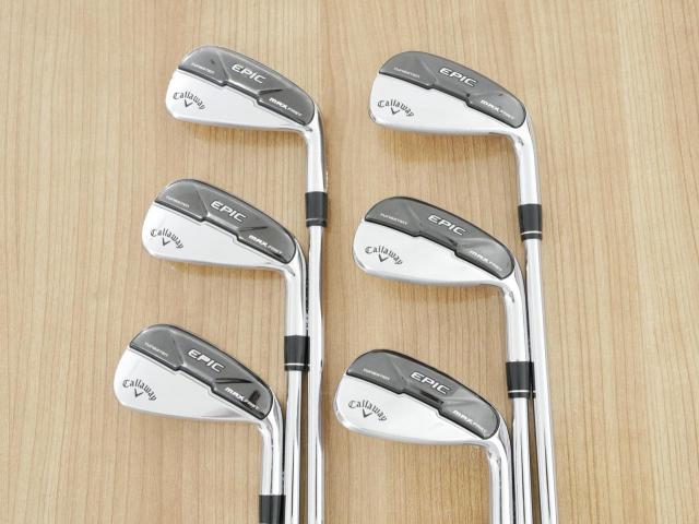 Iron set : Callaway : ชุดเหล็ก Callaway EPIC Max Fast (รุ่นแพงสุด ไกลสุดของ Callaway ปี 2021) มีเหล็ก 6-Pw,Aw (6 ชิ้น) ก้านเหล็ก NS Pro 950 NEO Flex S