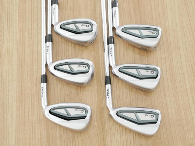 Iron set : Ping : ชุดเหล็ก Ping G730 (รุ่นล่าสุด ปี 2024 Japan Spec. ใบใหญ่ ง่ายที่สุด ไกลที่สุดของ Ping) มีเหล็ก 6-Pw,Aw (6 ชิ้น) ก้านเหล็ก Dynamic Gold EX Weight Lock Tour Issue S200