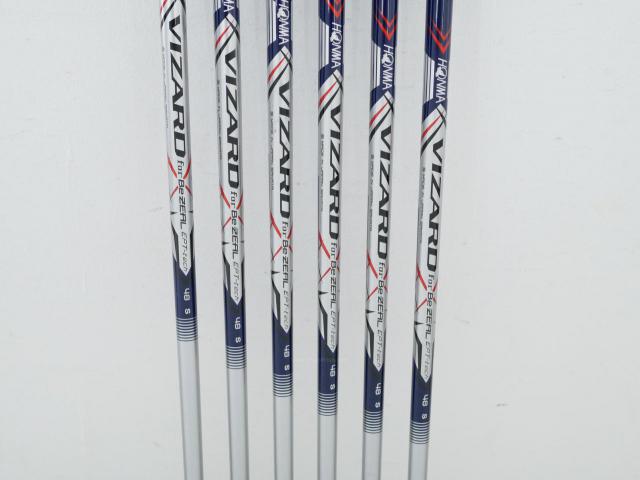 Iron set : Honma : ชุดเหล็ก Honma Bezeal 535 (ปี 2019 รุ่นนี้ใบใหญ่ที่สุดของ Honma) มีเหล็ก 6-11 (6 ชิ้น เทียบเท่า 5-Pw) ก้านกราไฟต์ Honma Vizard 48 Flex S

