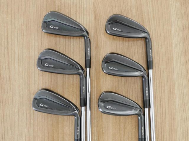 Iron set : Ping : ชุดเหล็ก Ping G710 (ปี 2021 Japan Spec. ใบใหญ่ ง่ายที่สุด ไกลที่สุดของ Ping) มีเหล็ก 5-Pw (6 ชิ้น) ก้านเหล็ก NS Pro Zelos 7 Flex R