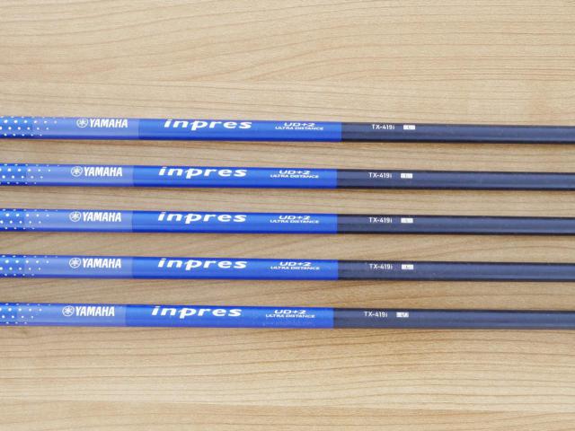 Lady club : All : ชุดเหล็ก Yamaha Inpres UD+2 (ออกปี 2019 ตีไกลที่สุด ไกลกว่าเหล็กทั่วไป 2 เบอร์ หน้าเด้ง COR 0.822) มีเหล็ก 7-Pw,Sw (5 ชิ้น) ก้านกราไฟต์ Flex L