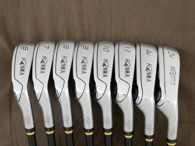 Iron set : Honma : **ก้าน 3 ดาว** ชุดเหล็ก Honma Beres IS-01 (หน้าเด้ง Maraging) มีเหล็ก 6-11,Aw,Sw (8 ชิ้น เทียบเท่า 5-Pw,Aw,Sw) ก้าน ARMRQ 6 (45) Flex R (3 ดาว)