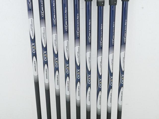 Iron set : XXIO : ชุดเหล็ก XXIO 6 (ใบใหญ่ ตีง่าย ไกล) มีเหล็ก 4-Pw,Aw,Sw (9 ชิ้น) ก้านกราไฟต์ MP-600 Flex S