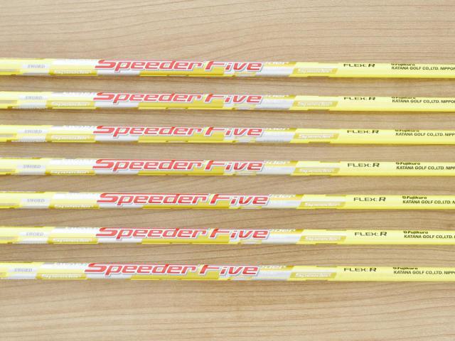 Iron set : Katana : ชุดเหล็ก Katana Sword LX-880 (เหล็กยาวเป็น Utility ตีง่าย) มีเหล็ก 6-Pw,Aw,Sw (7 ชิ้น) ก้านกราไฟต์ Fujikura Speeder Five Flex R