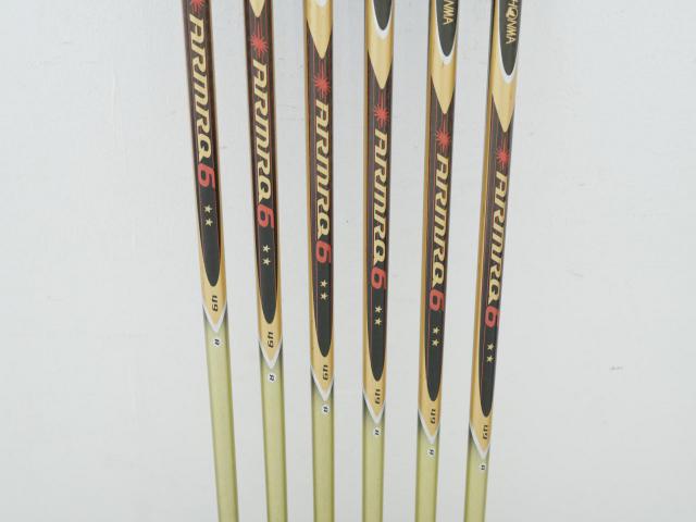Iron set : Honma : **มีตำหนิ** ชุดเหล็ก Honma Beres IS-01 (หน้าเด้ง Maraging) มีเหล็ก 6-11 (6 ชิ้น เทียบเท่า 5-Pw) ก้าน ARMRQ 6 (49) FLex R (2 ดาว)