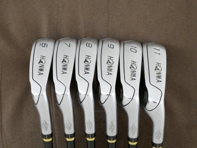 Iron set : Honma : **มีตำหนิ** ชุดเหล็ก Honma Beres IS-01 (หน้าเด้ง Maraging) มีเหล็ก 6-11 (6 ชิ้น เทียบเท่า 5-Pw) ก้าน ARMRQ 6 (49) FLex R (2 ดาว)