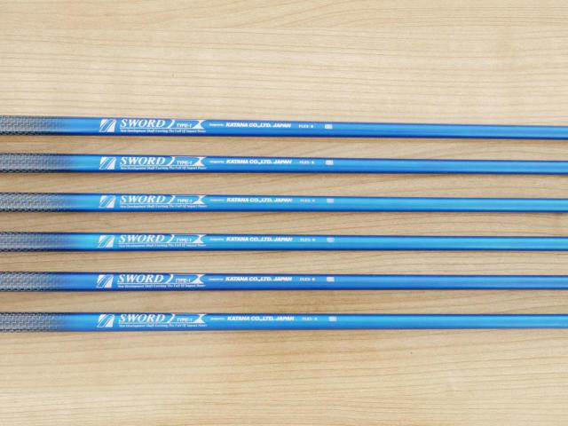 Iron set : Katana : ชุดเหล็ก Katana Sword 808 Forged (ตีง่าย ไกล นุ่ม หายากครับรุ่นนี้) มีเหล็ก 5-Pw (6 ชิ้น) ก้านกราไฟต์ Flex R