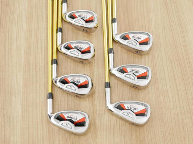 Iron set : Katana : ชุดเหล็ก Katana Sword ATC-589a (หน้าเด้ง) มีเหล็ก 6-Pw,Aw,Sw (7 ชิ้น) ก้านกราไฟต์ Fujikura Speeder 589 Flex SR